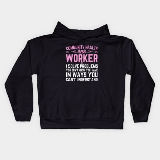 Community Health Worker Public Healthcare Assistant Kids Hoodie